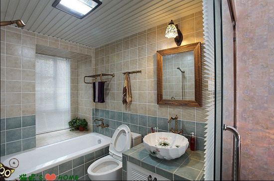 按图索材：看美式卫浴间设计案例 寻最配风格墙地砖