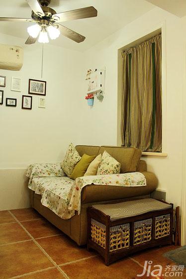 ,小户型装修,50平米装修,混搭风格,灯具,沙发