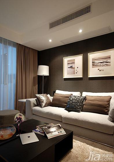 ,三居室装修,现代简约风格,120平米装修,沙发,茶几,装饰画