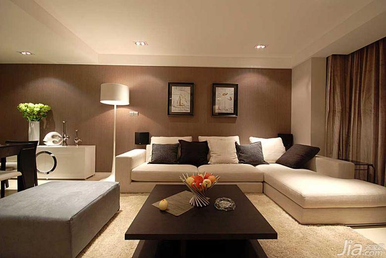 ,三居室装修,公寓装修,现代简约风格,客厅,沙发背景墙,沙发