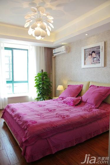130平米装修,三居室装修,现代简约风格,卧室,床