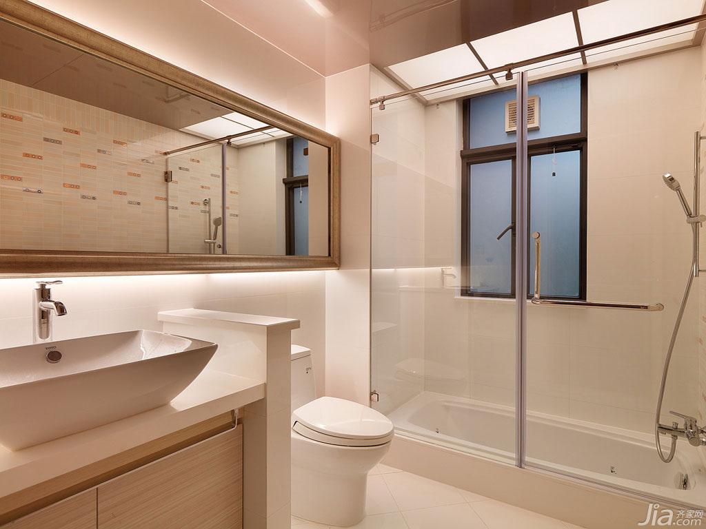 美式大户型卫生间洗手池-上海装潢网