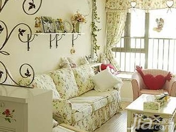 二居室装修,80平米装修,10-15万装修,田园风格,新房装修,70平米装修,5-10万装修,富裕型装修,客厅,沙发,茶几