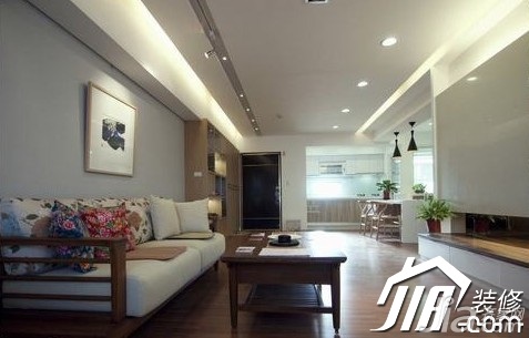 110平米装修,二居室装修,10-15万装修,中式风格,客厅,沙发,茶几