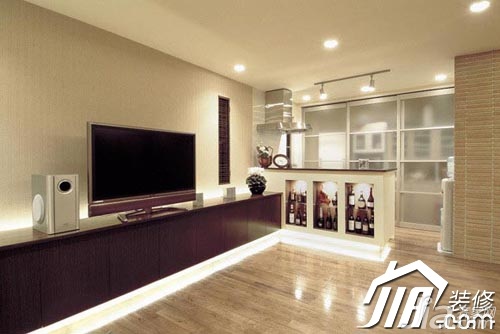 100平米装修,公寓装修,5-10万装修,日式风格,隔断,电视柜
