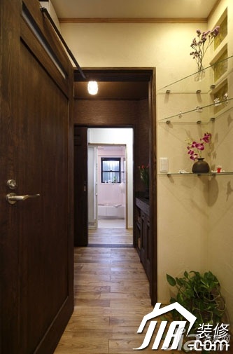 二居室装修,70平米装修,富裕型装修,5-10万装修,混搭风格,走廊