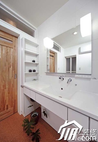 90平米装修,公寓装修,富裕型装修,混搭风格,浴室柜,卫生间