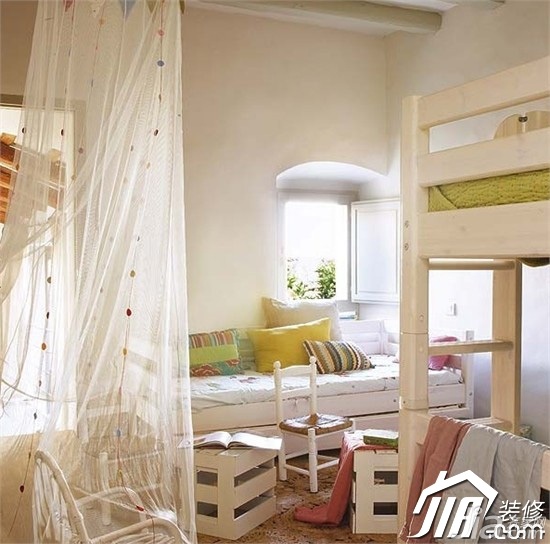 东南亚风格,公寓装修,卧室,温馨,舒适,床