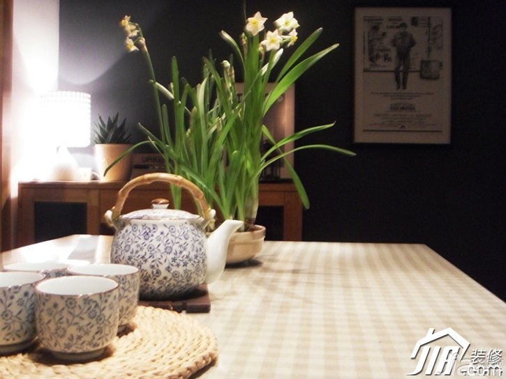 二居室装修,70平米装修,宜家风格,餐桌