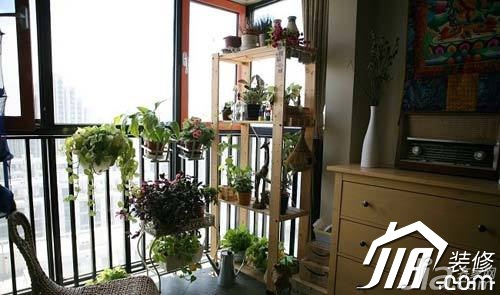 婚房装修,混搭风格,经济型装修,90平米装修,公寓装修,阳台