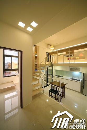 简约风格,经济型装修,60平米装修,小户型装修,厨房,餐厅,简洁,灯具,餐桌,橱柜