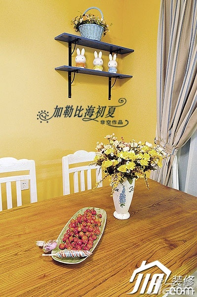 非空,地中海风格,公寓装修,130平米装修,餐厅,餐桌,灯具