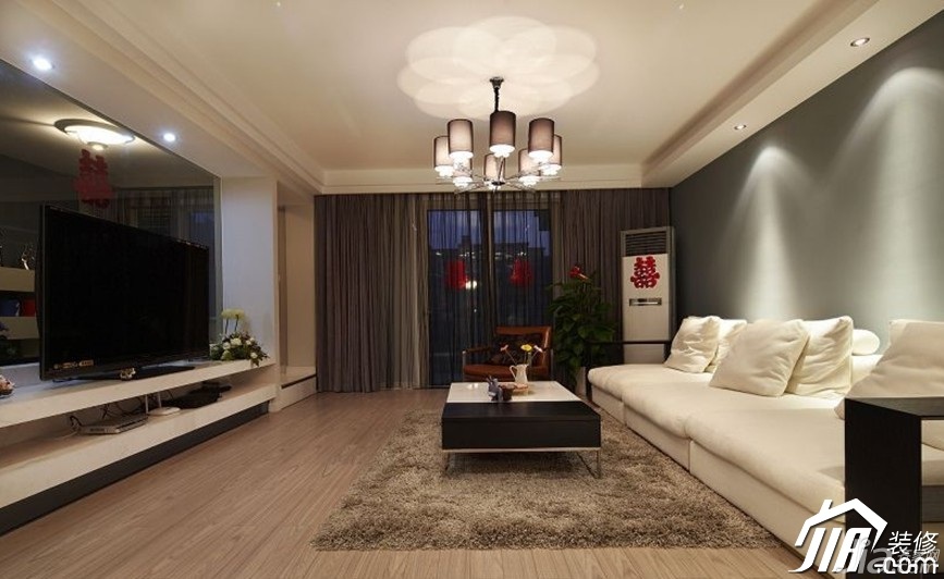 loft风格,婚房装修,复式装修,简约风格,15-20万装修,经济型装修,客厅,沙发,茶几,地毯,客厅,沙发,茶几,窗帘,灯具,电视背景墙