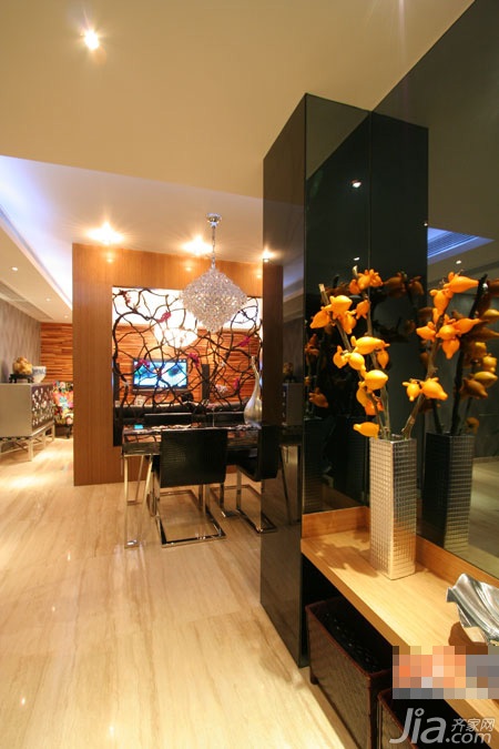 公寓装修,富裕型装修,混搭风格,田园风格,餐厅,灯具,餐桌