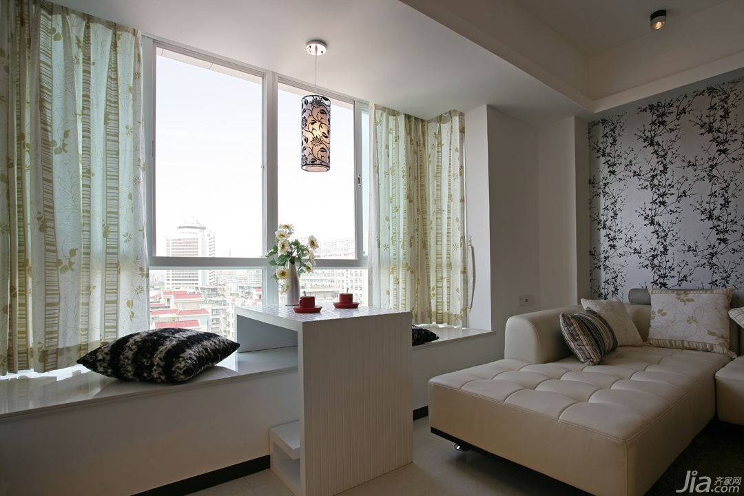 中式风格,简约风格,富裕型装修,公寓装修,客厅,沙发,茶几,窗帘