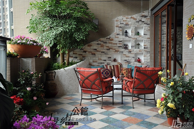 美式乡村风格,原木色装修,别墅装修,140平米以上装修,豪华型装修,奢华,露台