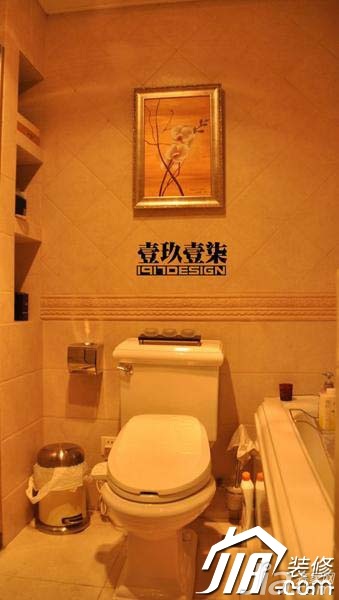 公寓装修,富裕型装修,欧式风格,新古典风格,卫生间,一九一七设计
