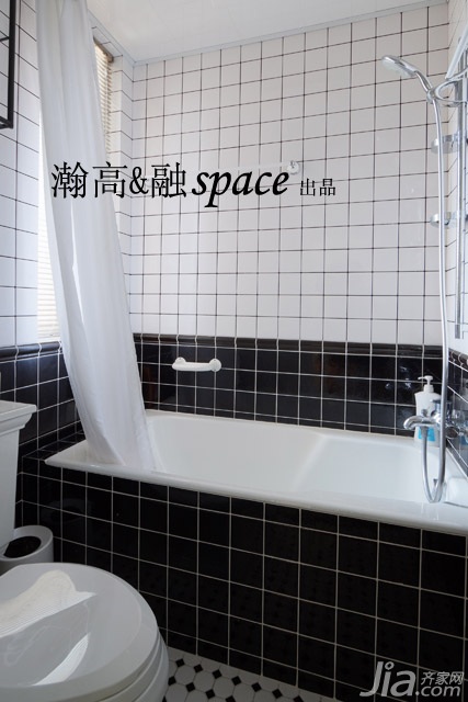大气,白色装修,小户型装修,富裕型装修,欧式风格,卫生间,简洁,瀚高&融设计