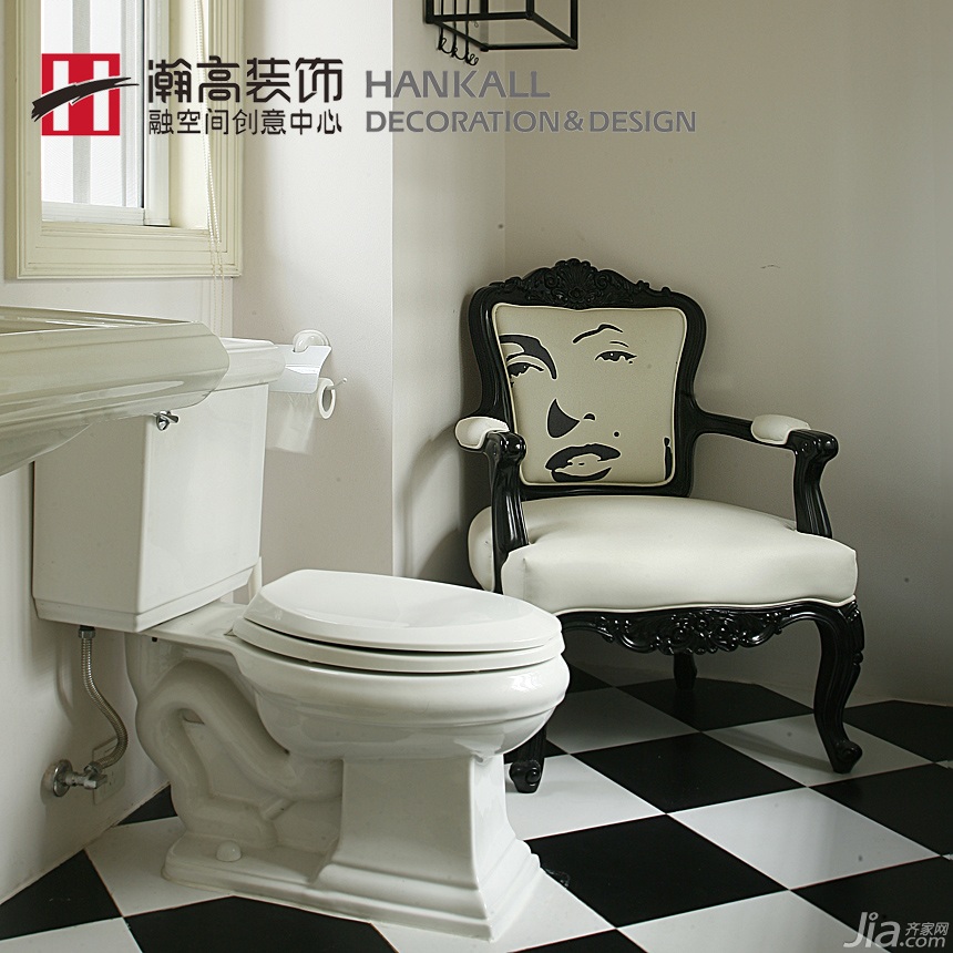 简约风格,富裕型装修,复式装修,大气,欧式风格,白色装修,卫生间,简洁,瀚高&融设计