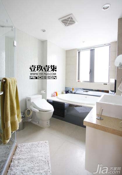 三居室装修,富裕型装修,简约风格,欧式风格,卫生间,卫浴挂件,洗手台