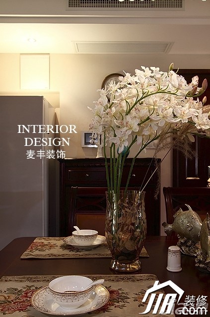 公寓装修,富裕型装修,美式风格,餐厅