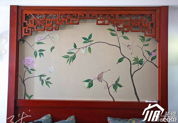 三米设计,中式风格,富裕型装修,130平米装修,公寓装修,隔断