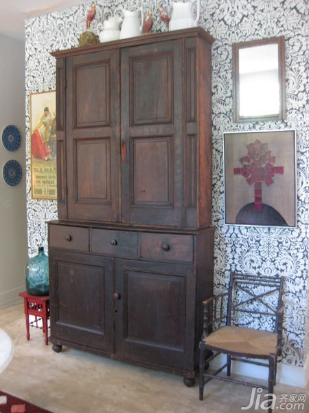 复式装修,公寓装修,140平米以上装修,富裕型装修,20万以上装修,新古典风格,海外家居,壁纸,边柜,装饰画