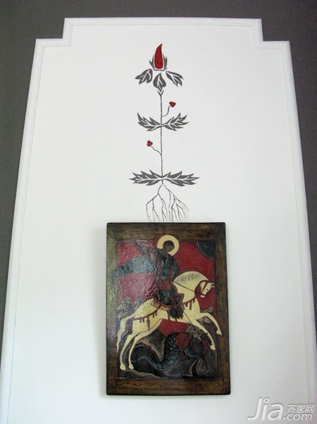 别墅装修,140平米以上装修,豪华型装修,欧式风格,装饰画