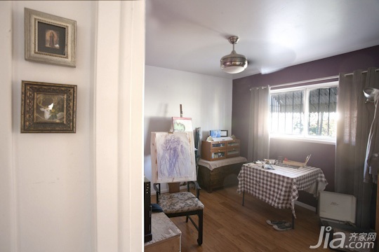 三居室装修,海外家居,5-10万装修,混搭风格,书房,简洁,灯具,吊顶