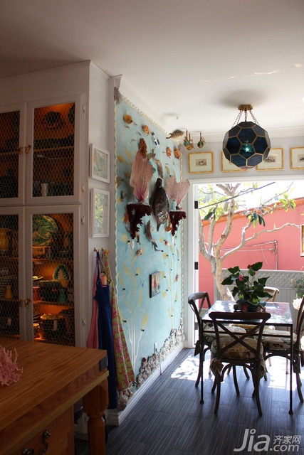 四房装修,富裕型装修,东南亚风格,海外家居,餐厅,简洁,灯具,餐桌,餐厅背景墙,吊顶