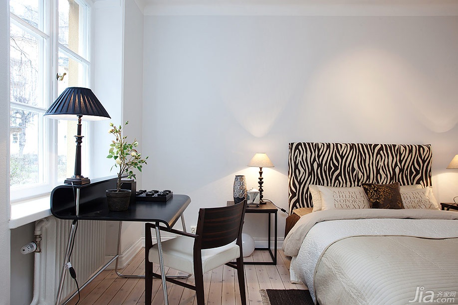 公寓装修,60平米装修,经济型装修,北欧风格,宜家风格,卧室,床,舒适
