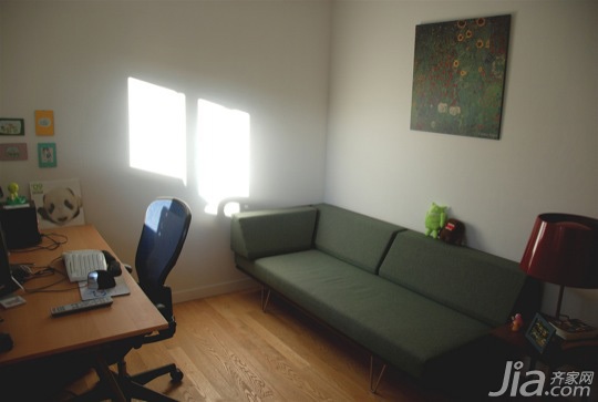 公寓装修,70平米装修,经济型装修,简约风格,海外家居,沙发,工作区
