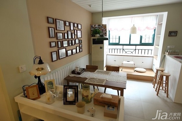 婚房装修,二居室装修,90平米装修,10-15万装修,日式风格,餐厅