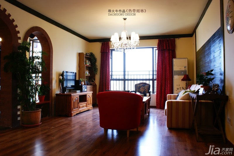 导火牛,别墅装修,140平米以上装修,富裕型装修,混搭风格,客厅,沙发,茶几,灯具,电视柜