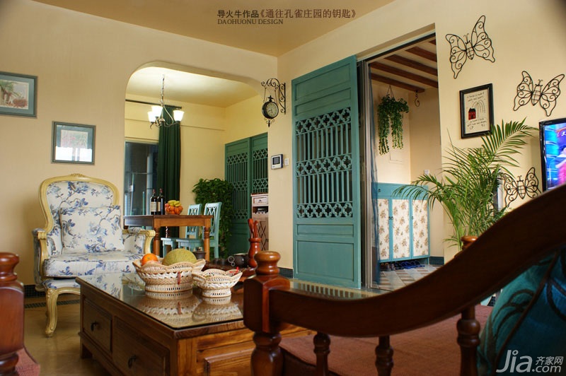 导火牛,公寓装修,130平米装修,经济型装修,混搭风格,客厅,沙发,茶几