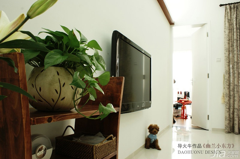 导火牛,90平米装修,公寓装修,经济型装修,中式风格,客厅,电视柜