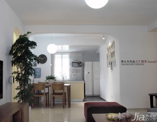 导火牛,公寓装修,90平米装修,简约风格,经济型装修,客厅,沙发,茶几,餐桌,橱柜