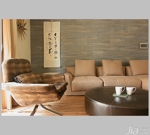 陈禹,复式装修,140平米以上装修,经济型装修,简约风格,客厅,沙发,茶几,壁纸