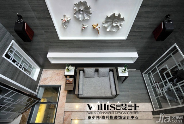巫小伟,别墅装修,140平米以上装修,富裕型装修,简约风格,旧房改造,客厅,沙发,沙发背景墙,大气