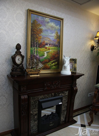 四房装修,140平米以上装修,欧式风格,装饰画,背景墙