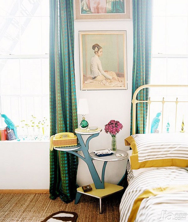 床头的艺术 30款实用惊艳的卧室床头柜_软装搭配_灵感集_齐家网