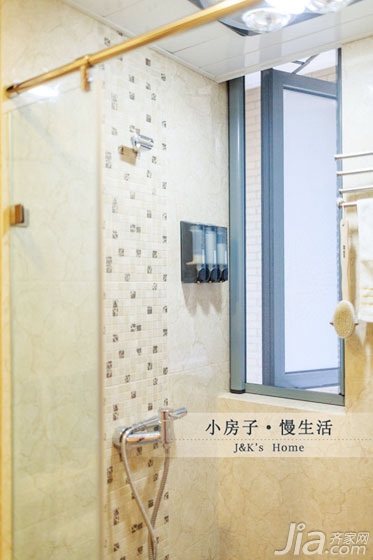 ,美式风格,两室一厅装修,60平米装修,温馨,舒适,卫生间