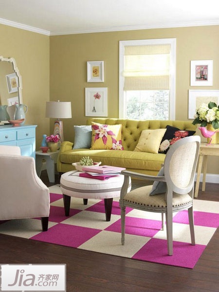 10种客厅配色方案 敲开春之大门
