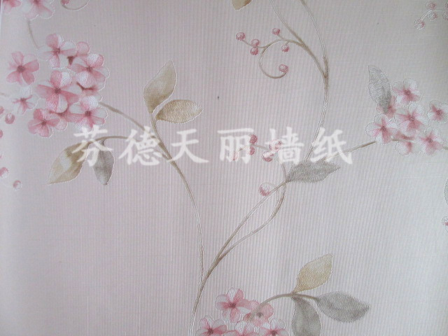 现代田园风格 卧室床头背景壁纸4/21