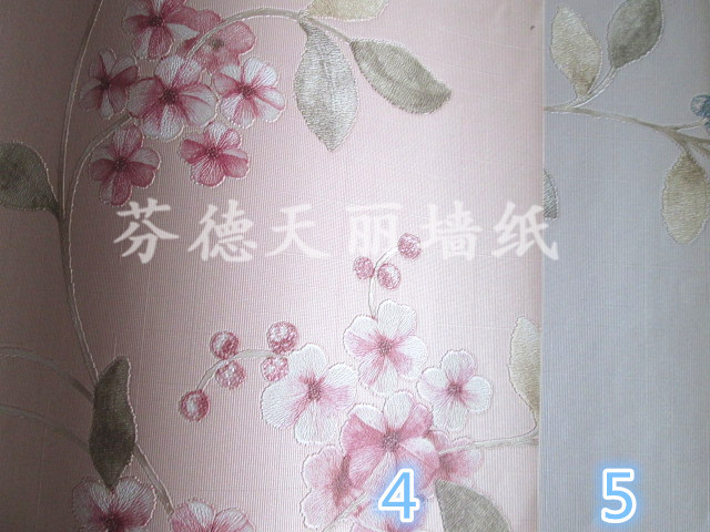 现代田园风格 卧室床头背景壁纸21/21