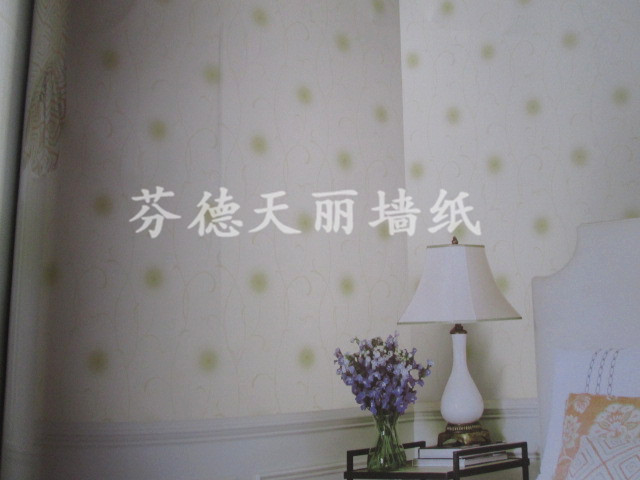 无纺布温馨田园风格墙纸 卧室背景墙壁纸1/15