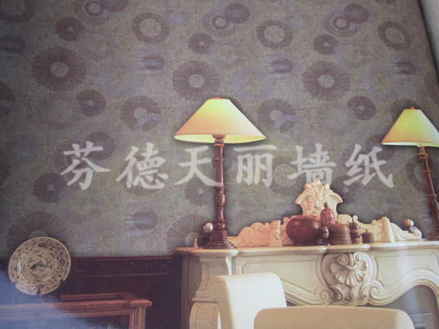 简约现代大圆图案 客厅背景墙壁纸2/20