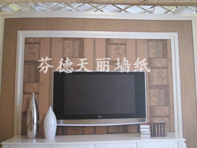 深壓紋現代簡歐風格墻紙 客廳臥室背景墻壁紙