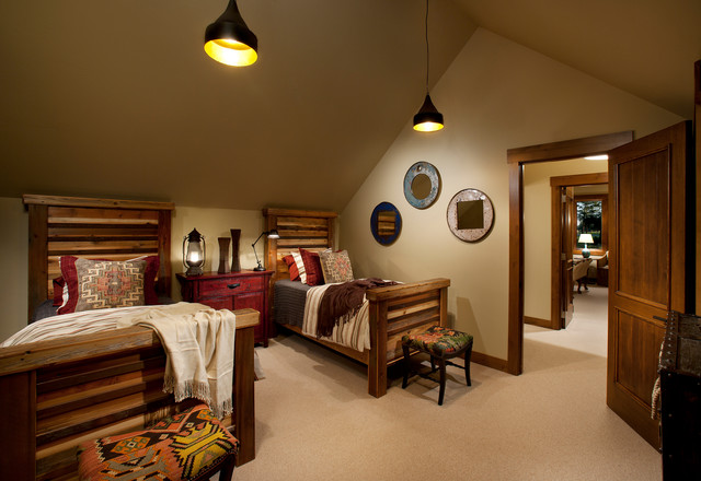 现代简约风格三层小别墅舒适平米卧室装修效果图