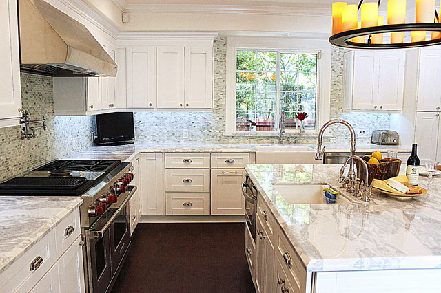 美式风格厨房设计 白色系清新又整洁_齐家网装修效果图